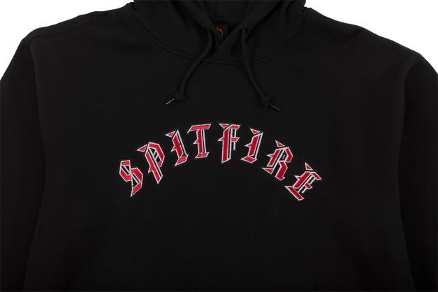 OLD E PULLOVER HOODIE BLACK/RED