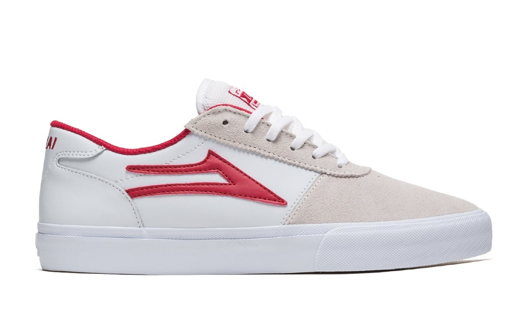 MANCHESTER WHITE/RED SUEDE