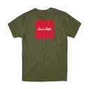 CHOC RED SQUARE YOUTH TEE MILITARY