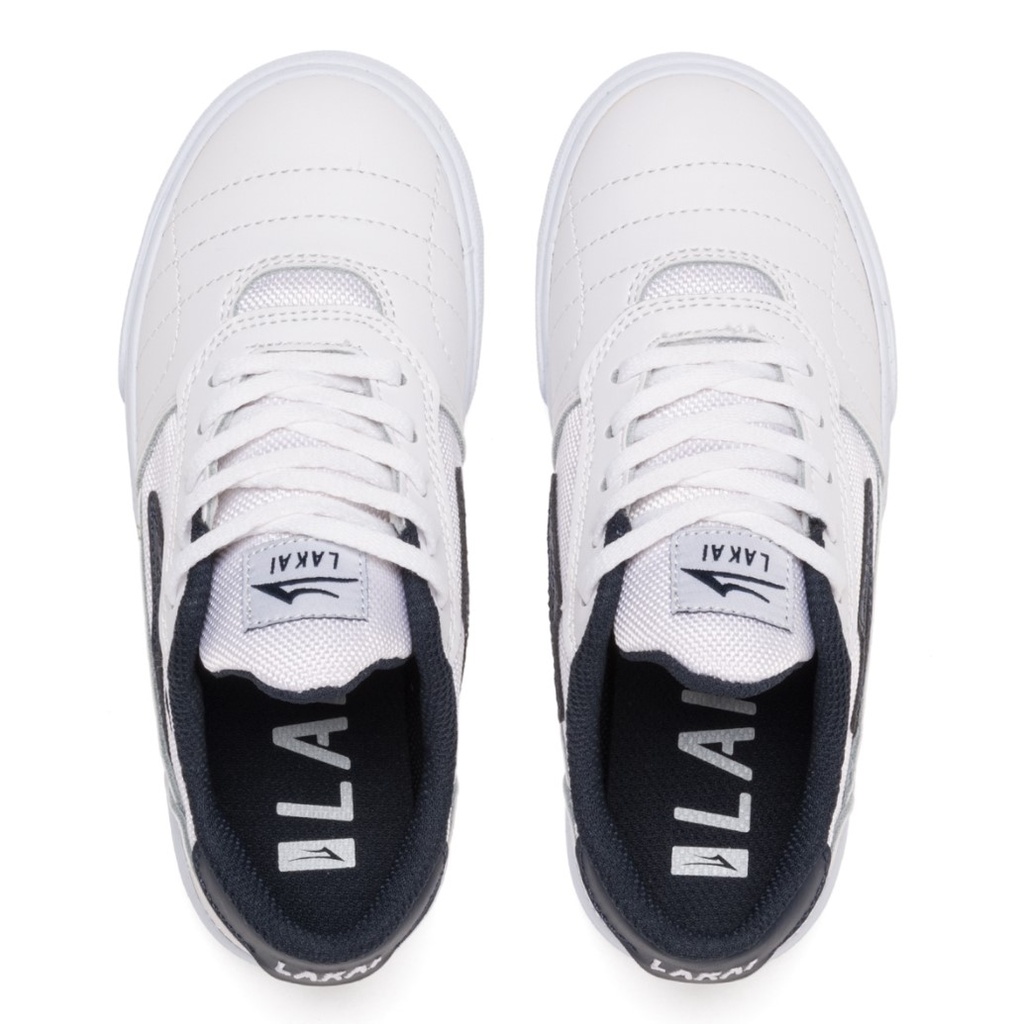 CAMBRIDGE KIDS WHITE/NAVY LEATHER