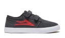 GRIFFIN KIDS CHARCOAL/FLAME SUEDE