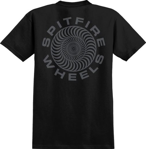 CLASSIC 87' SWIRL S/S TSHIRT BLK/GREY