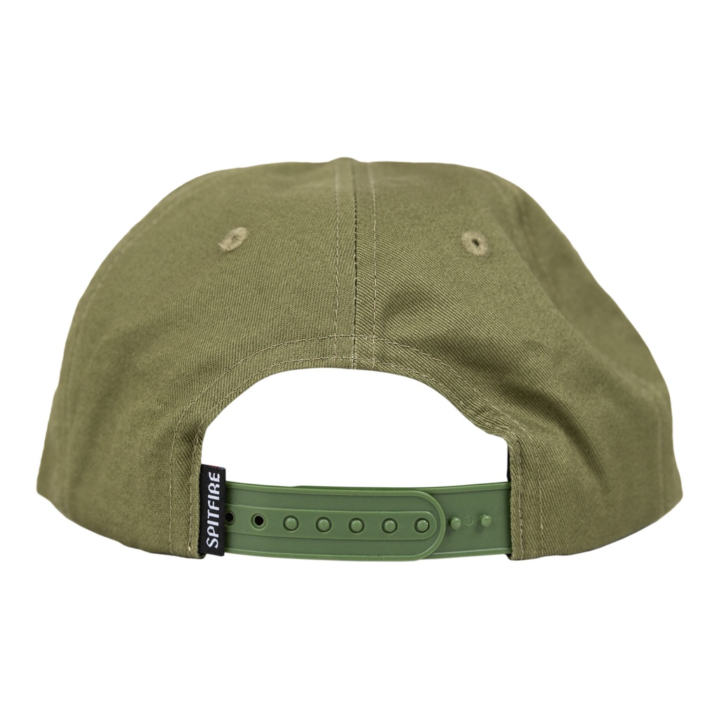 CLASSIC 87' SWIRL PATCH SNAPBACK OLIVE/RED/BLK