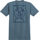 MOONSMILE RAW S/S TSHIRT SLATE