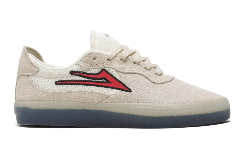 ESSEX WHITE/RED SUEDE