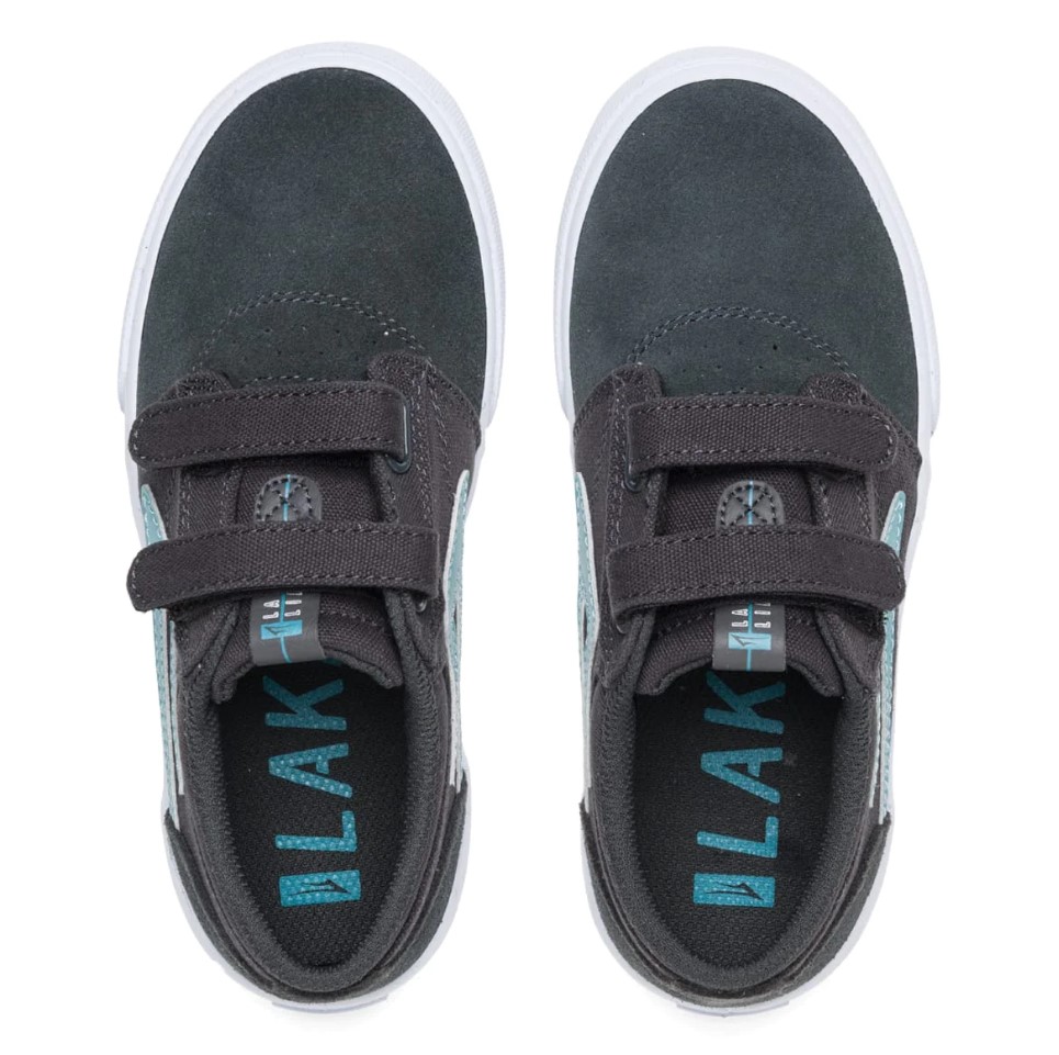 GRIFFIN KIDS CHARCOAL/NILE SUEDE