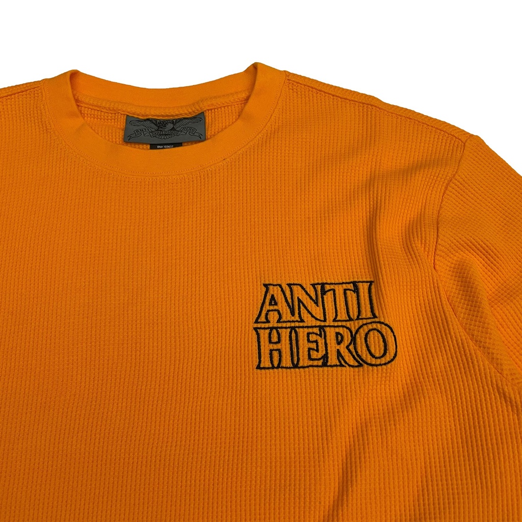 LIL BLACK HERO OUTLINE EMB CRW ORANGE