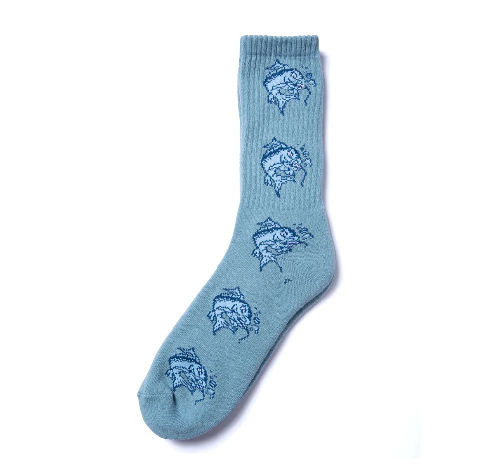 CATCHING THE FLARE CREW SOCK SLATE