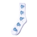 CATCHING THE FLARE CREW SOCK WHITE