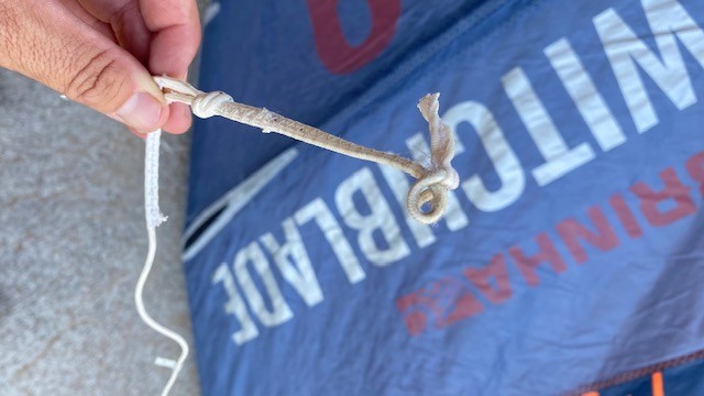 SWITCHBLADE KITE ONLY 2022 RED/CYAN 9m (used)