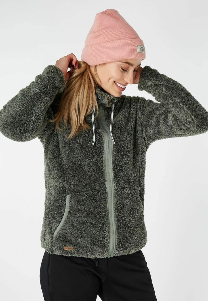 PRT RIRI FULL ZIP TOP MISTY GREEN