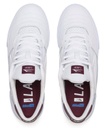 CAMBRIDGE WHITE/BURGUNDY LEATHER