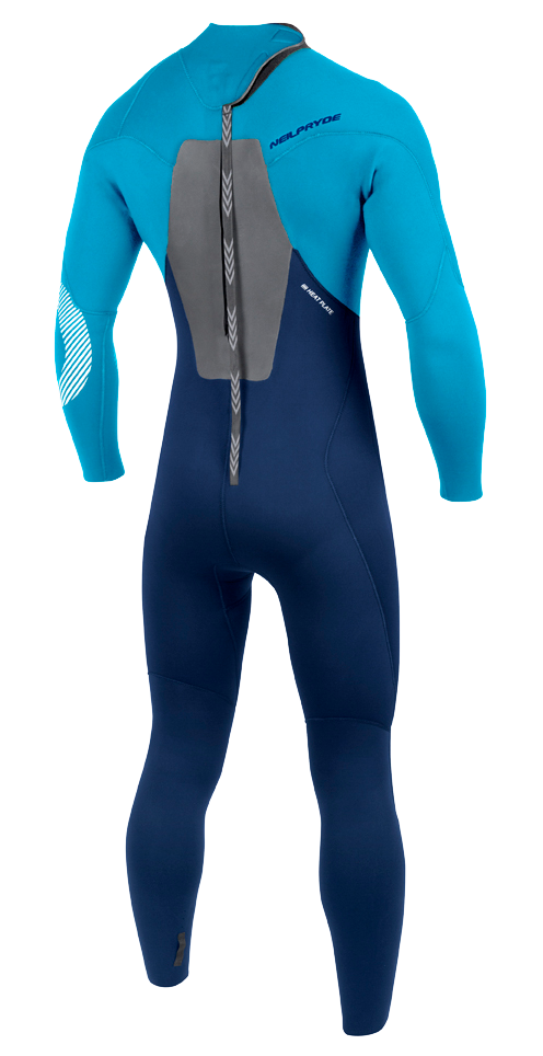 RISE FULLSUIT BACK ZIP 5/4/3 ICE BLUE