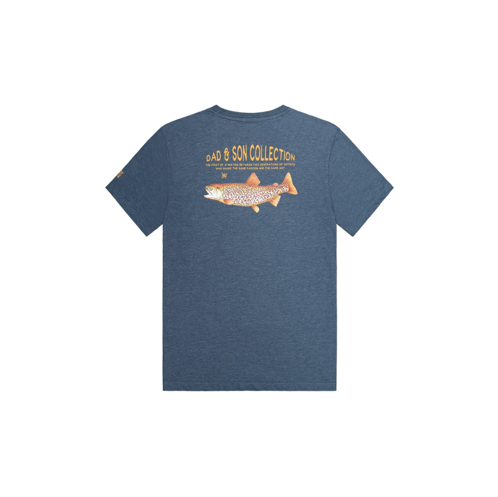 D&amp;S PANTHER TEE A DK BLUE MELANGE