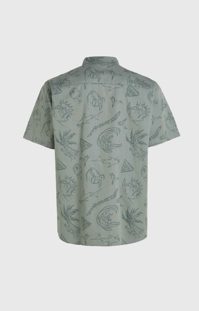 MIX &amp; MATCH BEACH SHIRT GREEN VINTAGE SURFER