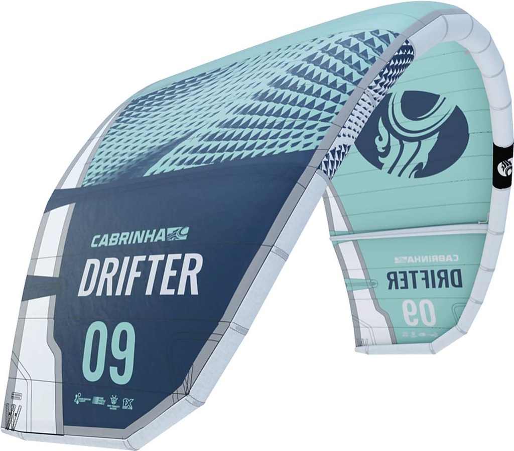 DRIFTER KITE ONLY 2022 TURQUOISE/CYAN