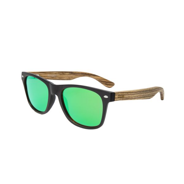 BEACH WOOD ZEBRA GREEN POL LENS