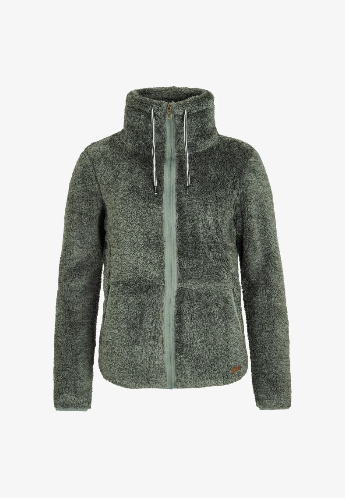 RIRI FULL ZIP TOP MISTY GREEN