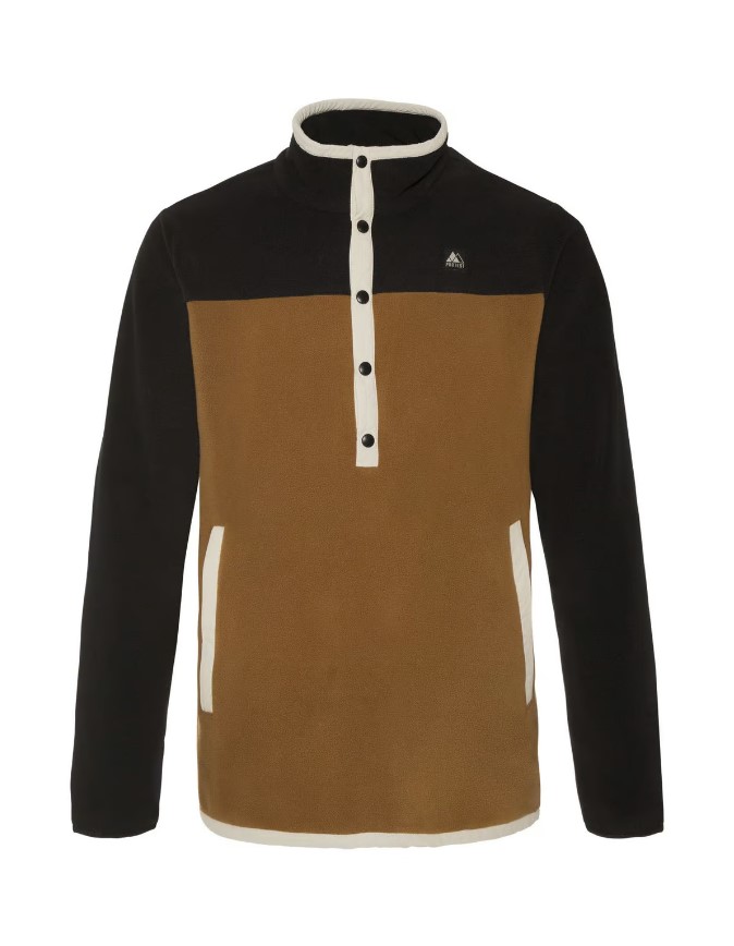 HANFORD 1/4 ZIP TOP BEIGE