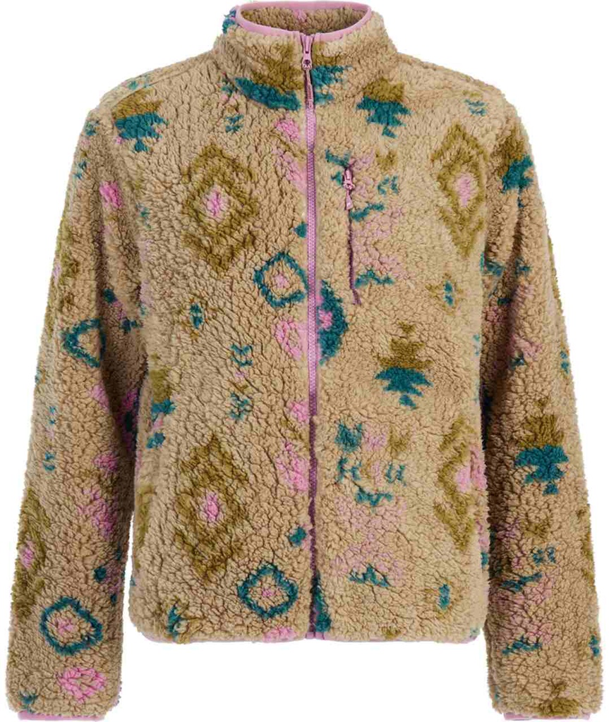 W ADELE OUTDOOR FULL ZIP TOP VINTAG PINK