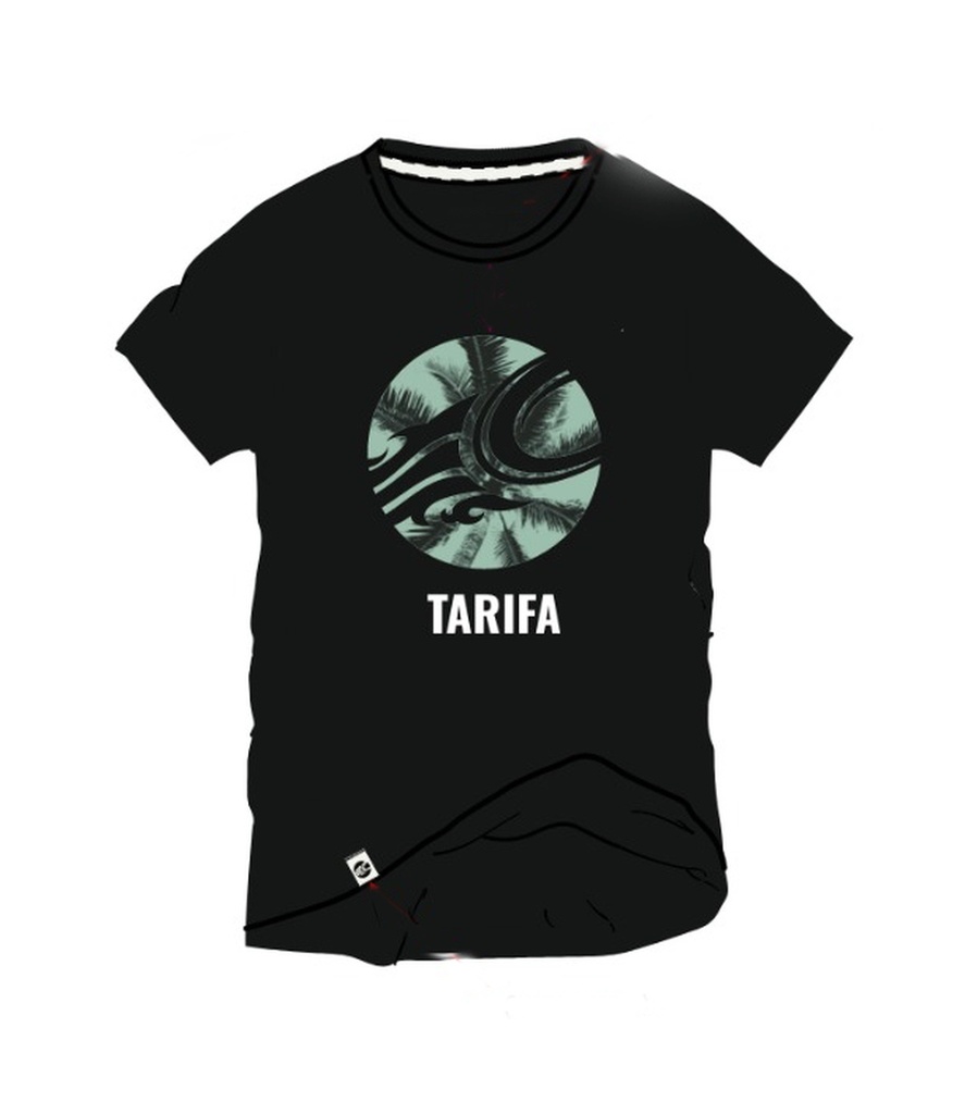 TSHIRT PALM TARIFA BLACK