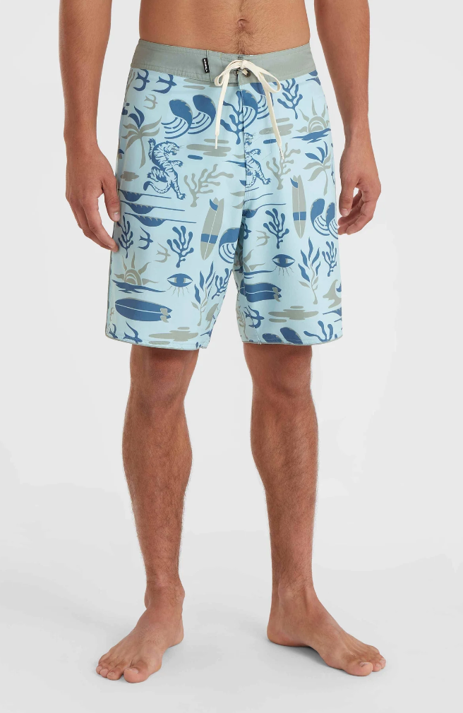 HYPERFREAK MYSTO SCALLOP 19" BOARDSHORT BLUE SKY